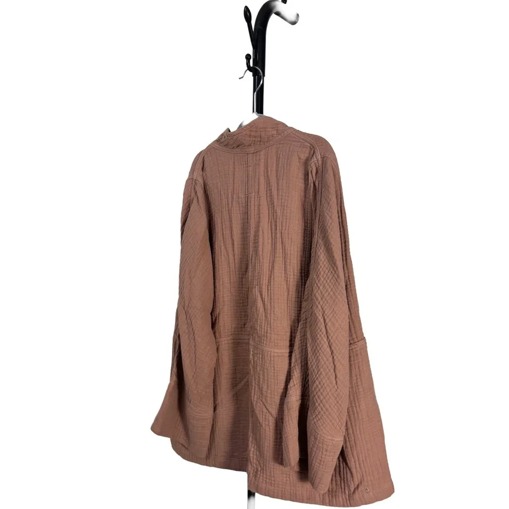 Madewell Lightspun Robe Jacket Dusty Rose Brown Pink Womens Small Lightweight‎